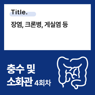 장염, 크론병, 게실염 등